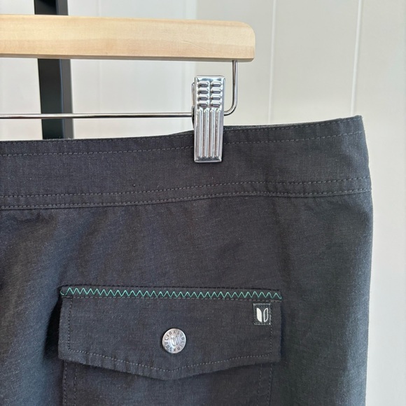 Linksoul Gray Stretch Lightweight Drawstring Board Shorts Swim Trunks Mens 38x8 - Picture 1 of 9